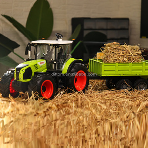Modèle de tracteur agricole Claas sous licence Double E E271-003, échelle 1/24, <span class=keywords><strong>jouet</strong></span> de construction agricole, voiture avec <span class=keywords><strong>remorque</strong></span> - Product Image 4
