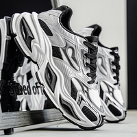 Baskets Chunky Dad pour Hommes, Personnalisables OEM, Tige en Maille et Cuir Synthétique Patchwork, Semelle Plateforme Épaisse, Chaussures de Sport Décontractées Rétro Tendance