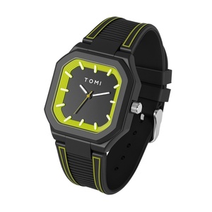 Montre Temi TOMI transfrontalière avec boîtier carré en silicone 42 mm, mouvement à quartz, étanche, grand cadran pour hommes et femmes, vente en gros - Product Image 5