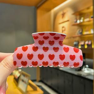 กิ๊บหนีบผมรูปกรงเล็บฉลาม <span class=keywords><strong>ซี</strong></span>รีส์ให<span class=keywords><strong>ม</strong></span>่ สดใส สำหรับวันวาเลนไทน์  อุปกรณ์เสริมผม  น่ารัก หวาน  สำหรับสาวๆ  คลิปหนีบผม - Product Image 2