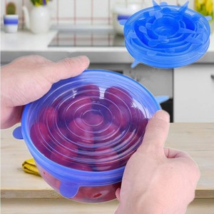 Silicone Cover Stretch Lids Reusable Airtight Food <b>Wrap</b> Covers Keeping Fresh Seal Bowl Stretchy <b>Wrap</b> Cover <b>Kitchen</b> Cookware - Product Image 6