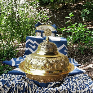 Juego de Tazones Metálicos Desechables, Diseño Clásico para Ensaladas, Frutas y Granos, Tazones Poco Profundos para Fiestas - Product Image 2