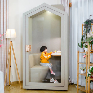 ห้องทำงานสำเร็จรูปสมัยใหม่แบบเก็บเสียงพร้อมที่นั่ง รุ่น Homesilencepod0716 สำหรับใช้ในบ้านหรือสำนักงาน - Product Image 1