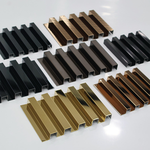 Grille de séparation d'écran de barre d'acier inoxydable de style moderne - Product Image 2