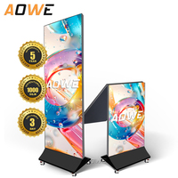 Affichage LED pliable AOWE, vente directe d'usine, P2 P3, contrôle intelligent par Wifi