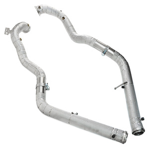 <strong>Car</strong> Stainless Steel <strong>Heatshield</strong> Exhaust Pipe Downpipe for Mercedes-Benz G63 G500 G550 AMG W463A W464 4.0T 2019-2024 - Product Image 1