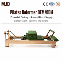 Machine de Pilates Reformer Professionnelle avec Barre Intégrée, Cadre en Bois et Coussin en Cuir – Fournisseur OEM/ODM pour Studio de Pilates