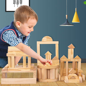 Ensemble <span class=keywords><strong>de</strong></span> blocs <span class=keywords><strong>de</strong></span> construction en bois briques empilables jeux <span class=keywords><strong>de</strong></span> société pour le <span class=keywords><strong>jeu</strong></span> et le développement <span class=keywords><strong>de</strong></span> l'imagination des enfants - Product Image 1