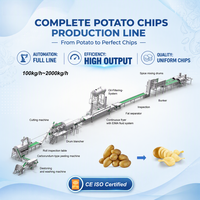 Ligne de production de chips de pommes de terre entièrement automatique, machine complète de fabrication de chips de pommes de terre pour usine de snacks