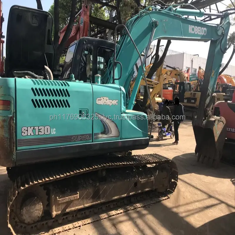 Ithalat kobelco sk130 kullanılmış ekskavatör satılık orijinal parçalar