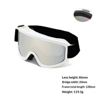 Lunettes de sécurité colorées coupe-vent pour sports d'hiver, moto et ski, pour l'extérieur