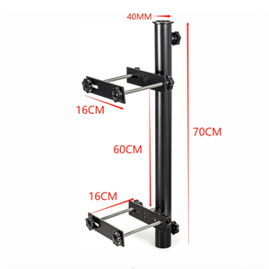 Soporte de metal <span class=keywords><strong>con</strong></span> recubrimiento en polvo negro resistente personalizable para paraguas al aire libre, poste de bandera, patio, Patio, Clip de montaje en cubierta - Product Image 3