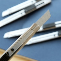 Cuchillo de utilidad de 9mm, 30 y 60 grados, cuchillo de seguridad de retracción automática, cuchillo de bolsillo