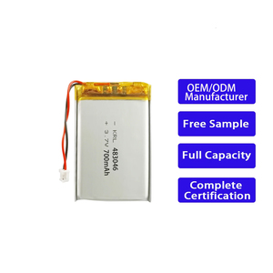 Batería de iones de litio para avión RC de grado A 483046 con capacidad de 700 mAh y 500 ciclos, también apta para cepillos de dientes eléctricos. - Product Image 1