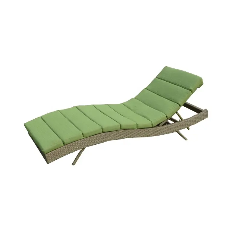 Moderne Buiten Meubilair Buitenzwembad Lounge Stoel Rotan Strand Ligbed Patio Ligstoel