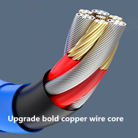 Kabel Data tipe-c USB3.0 66W 6a, kabel komputer ponsel kecepatan tinggi, kabel pengisian daya USB tipe-c, kabel Data 1m 3ft