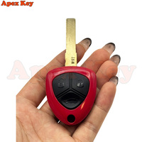 Coque de clé de voiture Ferrari 458 de haute qualité à 3 boutons pour 458/488/599/612 FF, télécommande de voiture, clé rouge en ABS, FCC ID012432