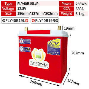 Fabricación Venta Directa batería de hierro de litio 40B19L/R CCA <span class=keywords><strong>680A</strong></span> LiFePo4 batería de <span class=keywords><strong>coche</strong></span> arrancador para todo tipo de marca <span class=keywords><strong>coche</strong></span> barco - Product Image 5