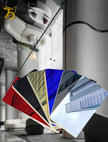 Panneau mural miroir moderne en PVC ignifuge et insonorisant, directement de l'usine, pour la décoration intérieure des foyers et des KTV