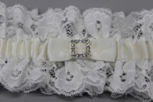 M80030 giarrettiera da sposa giarrettiera in pizzo da sposa giarrettiera bianca - Product Image 4