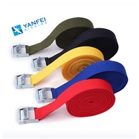 Sangles d'arrimage à boucle à came de 25 mm, sangles de fixation pour toit de voiture avec boucle à verrouillage à came