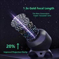 Lampe de projection dynamique LED 2026 avec 8 films interchangeables (Océan, Halloween, Flocon de neige, Noël, Ciel étoilé) en ABS – Veilleuse pour enfants