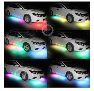 ไฟ LED RGB หลายสีแบบยืดหยุ่นสำหรับรถยนต์ ไฟใต้ท้องรถ กันน้ำ ไฟนีออนตกแต่งบรรยากาศใต้ท้องรถยนต์ - Product Image 5