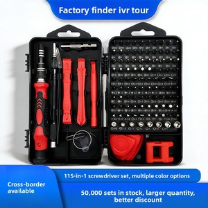 Juego de Destornilladores de Precisión de Acero S2 115 en 1 - Kit de Reparación de Bricolaje en Estuche Rígido para Electrónica - Product Image 4