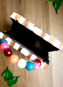 Bolso de Mano Metálico de Lujo de Primera Calidad para Mujer, Bolso de Noche para Ocasiones Especiales, Regalo para Ella - Product Image 3