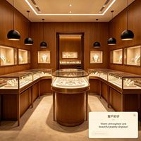 GZowin Schmuck-Vitrine LED-Beleuchtung Umweltfreundlich Recycelbar Wasserdicht Anpassbares Design Tragbar Leichtgewichtig