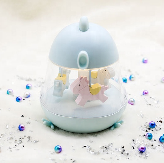 Светодиодная музыкальная настольная лампа, вращающаяся Ночная лампа, новинка, ночник для детей