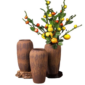 Vase à fleurs en céramique pour le sol et la table Vase contemporain à haute température pour décor artistique étanche pour l'intérieur et l'extérieur Vases de <span class=keywords><strong>cimetière</strong></span> - Product Image 1