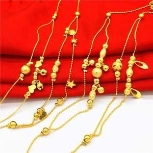 थोक 18k सोने की प्लेटेड तांबे की फुट चेन कॉरियन संस्करण महिला फैशन ट्रांसफर उपहार अवसरों के लिए पीतल के गहने - Product Image 2