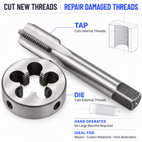 Set Tap Die HSS MZF 1 Buah Tangan Kanan 65 HRC Tanpa Lapisan CNC Ground Untuk Pemotongan Ulir Internal/Eksternal Perbaikan Karbon 1 Tahun
