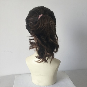 Perruques <span class=keywords><strong>de</strong></span> <span class=keywords><strong>sport</strong></span>/gym sans colle, style vague, 100 % cheveux humains européens, <span class=keywords><strong>prix</strong></span> <span class=keywords><strong>d</strong></span>'usine en gros, pour femmes blanches - Product Image 4