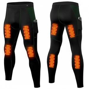 Calzoncillos largos calefactables para hombre al por mayor, pijamas calefactores ligeros extraíbles, Heizhosen de temperatura constante para acampar al aire libre, Picnic - Product Image 1