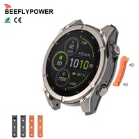 BEEFLYPOWER Penutup Strip Bumper Jam Tangan Strip Anti-tabrakan Melindungi Jam Tangan Pintar untuk Garmin Quatix8 47/51MM