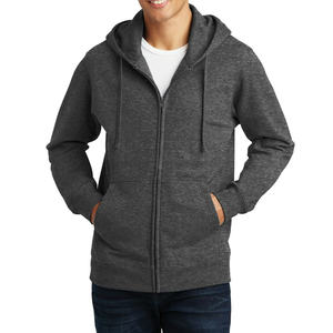 Sweat à capuche zippé 100 % coton pour homme – Confort et style pour l'hiver, respirant et écologique, coupe facile - Product Image 2