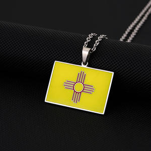 Collar con Colgante de Acero Inoxidable de Moda, Estilo Nuevo México, para Hombre y Mujer, Joyería Casual Unisex - Product Image 5