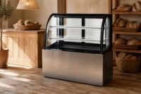 Vitrine Réfrigérée Commerciale RTK à Température Réglable pour Gâteaux, Idéale pour Boulangeries et Supermarchés