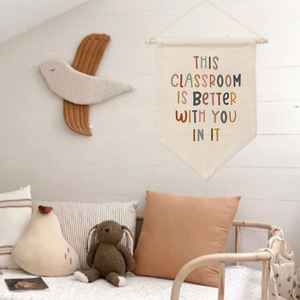 Canvas Hanging <b>Flag</b> 11x15.7inch Custom Canvas <b>Flag</b> Heat Transfer Printing - Product Image 5