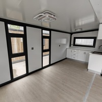 Nouvelle maison conteneur préfabriquée avec toit, pod de bureau préfabriqué, maison moderne extensible à bas prix à vendre