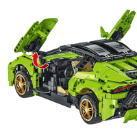 Voiture de course célèbre Mork 023016-1 blocs de construction Super rapide modèle de véhicule briques jouet d'assemblage pour garçons
