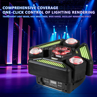 Projecteur LED mobile 15x10W 4-en-1 DMX512 RGB IP33 pour discothèque et éclairage de scène DJ