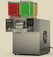 Machine à Glace Pilée et Barbotine Automatique en Acier Inoxydable, Usage Commercial et Domestique, avec Refroidissement par Eau