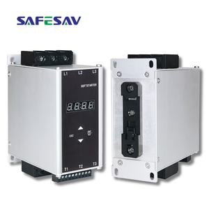 SAFESAV Démarreur progressif triphasé 380V 11kW 22A avec bypass intégré et <span class=keywords><strong>temps</strong></span> de coupure progressif réglable pour systèmes de convoyeurs - Product Image 1
