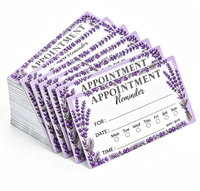 Cartes de rappel d'appointement personnalisées en papier avec autocollants pour dentistes, thérapeutes, médecins, salons de coiffure - Utilisation pour cadeaux et artisanat