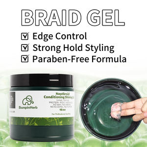 Gel coiffant professionnel pour les bords, 16 oz, tenue extra forte pour les cheveux naturels, les cheveux de bébé, coiffage, brillance longue durée - Product Image 6