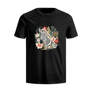 OEM vente en gros guitare grenouille conception coton hommes femmes noir t-shirt 2D imprimé logo personnalisé à manches courtes surdimensionné t-shirts chemises - Product Image 4