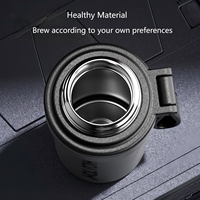 Nouvelle bouteille d'eau isotherme multifonctionnelle en acier inoxydable 304 de 650 ml avec paille et bec verseur direct, grand couvercle